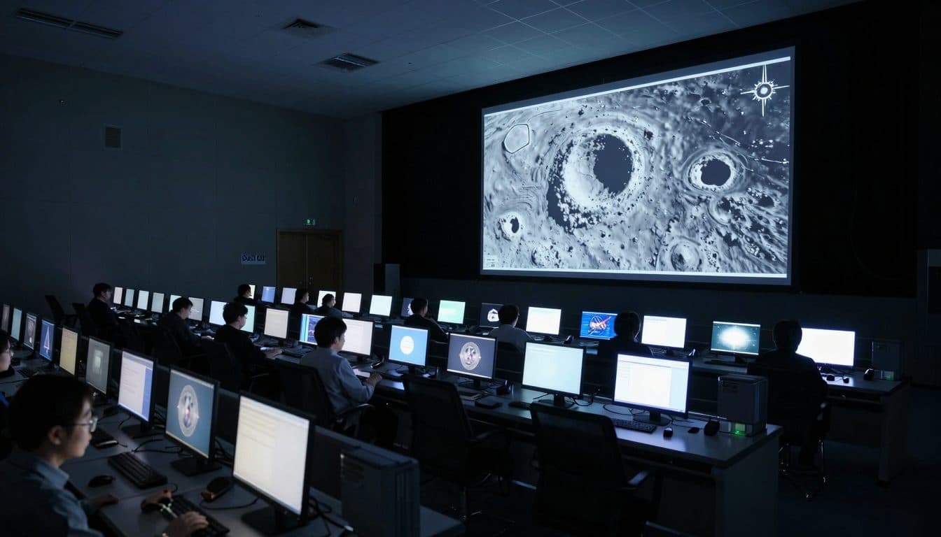 Neues Mond-Bild der NASA zeigt Doppelkrater nach Einschlag einer SpaceX-Rakete