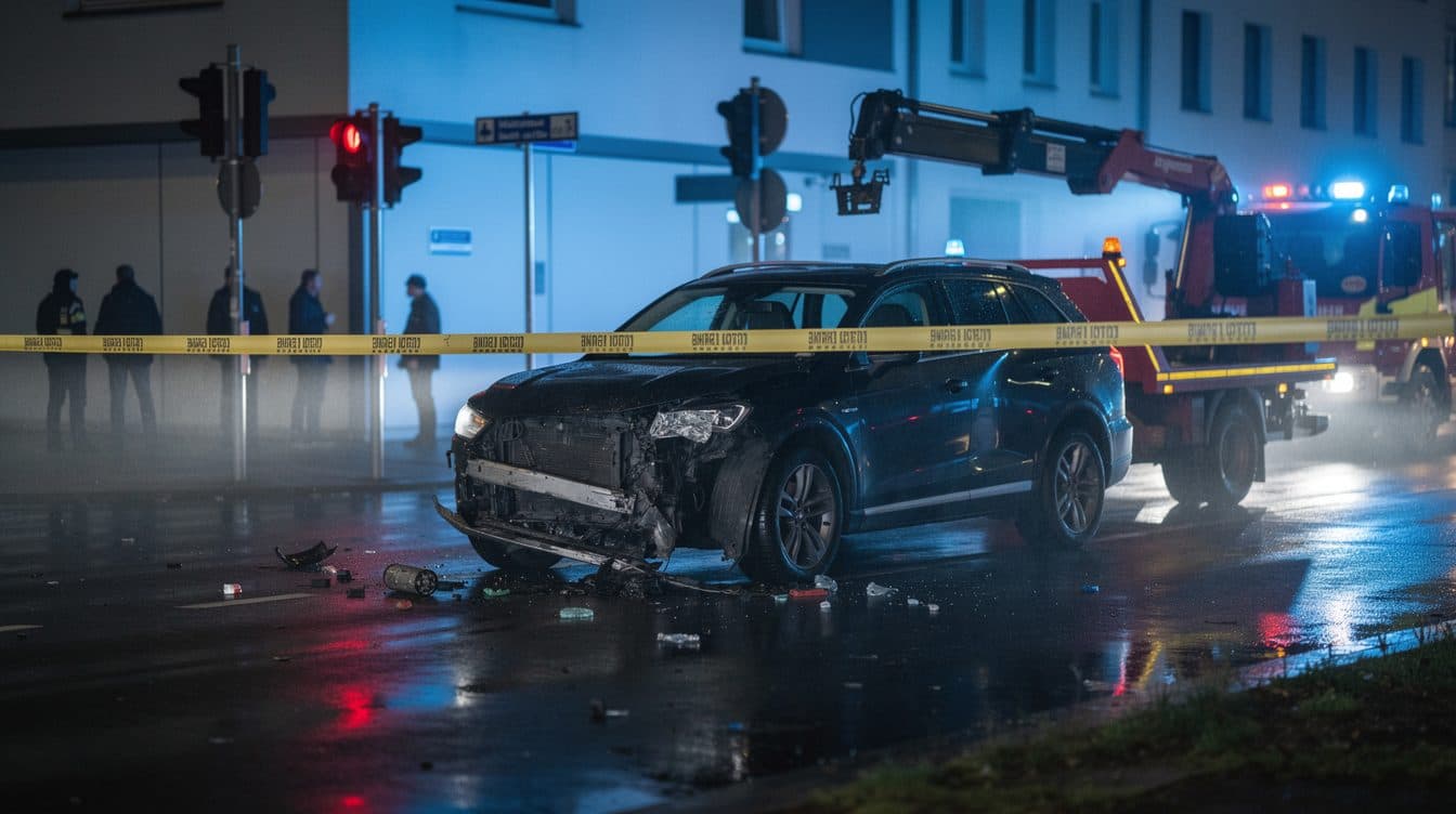 Pietro Lombardi verunglückt mit neuem Audi Q8 in Köln