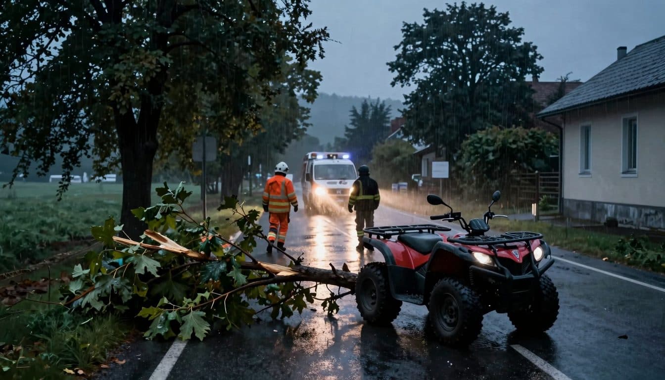 Tödlicher Unfall in Oberösterreich: 26-Jähriger bei Sturm von Ast eines Kastanienbaums erschlagen