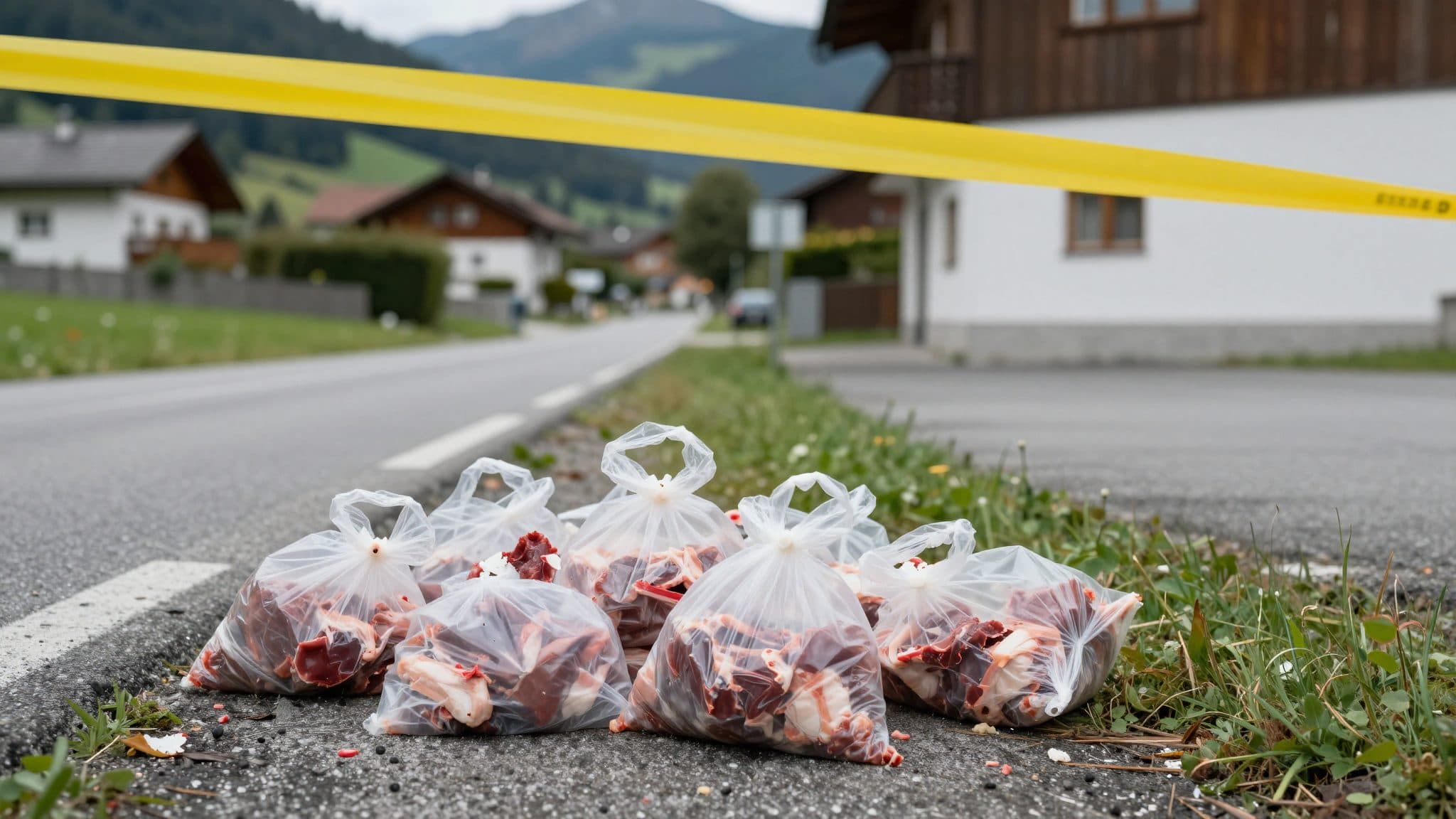 Rund 30 Kilogramm Fleischreste illegal am Straßenrand entsorgt – Spaziergängerin macht Fund in Weer