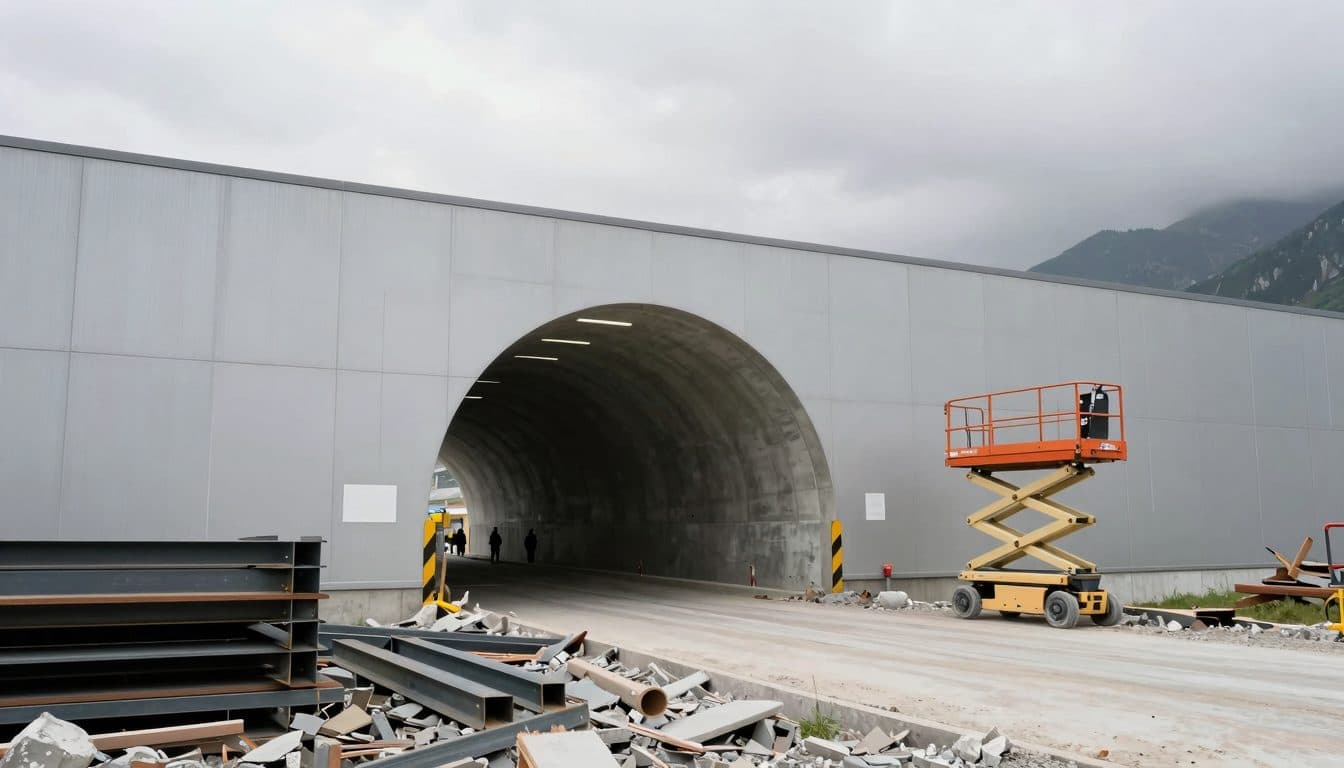 Windböe löst tödlichen Arbeitsunfall auf Baustelle des Semmering-Basistunnels aus