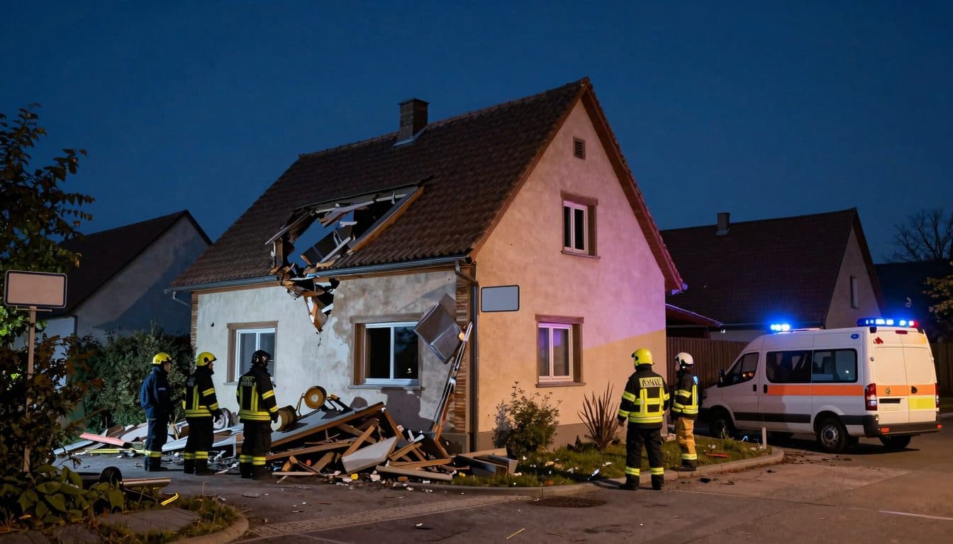 Hausexplosion in Rennerod: Bewohner schwer verletzt, Ursache unklar