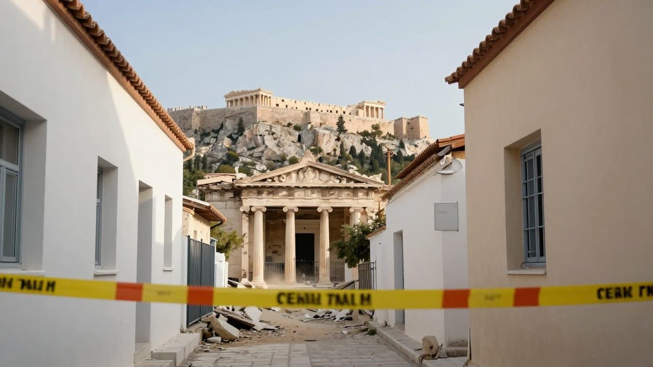 Hausexplosion erschüttert Athener Altstadtviertel Plaka