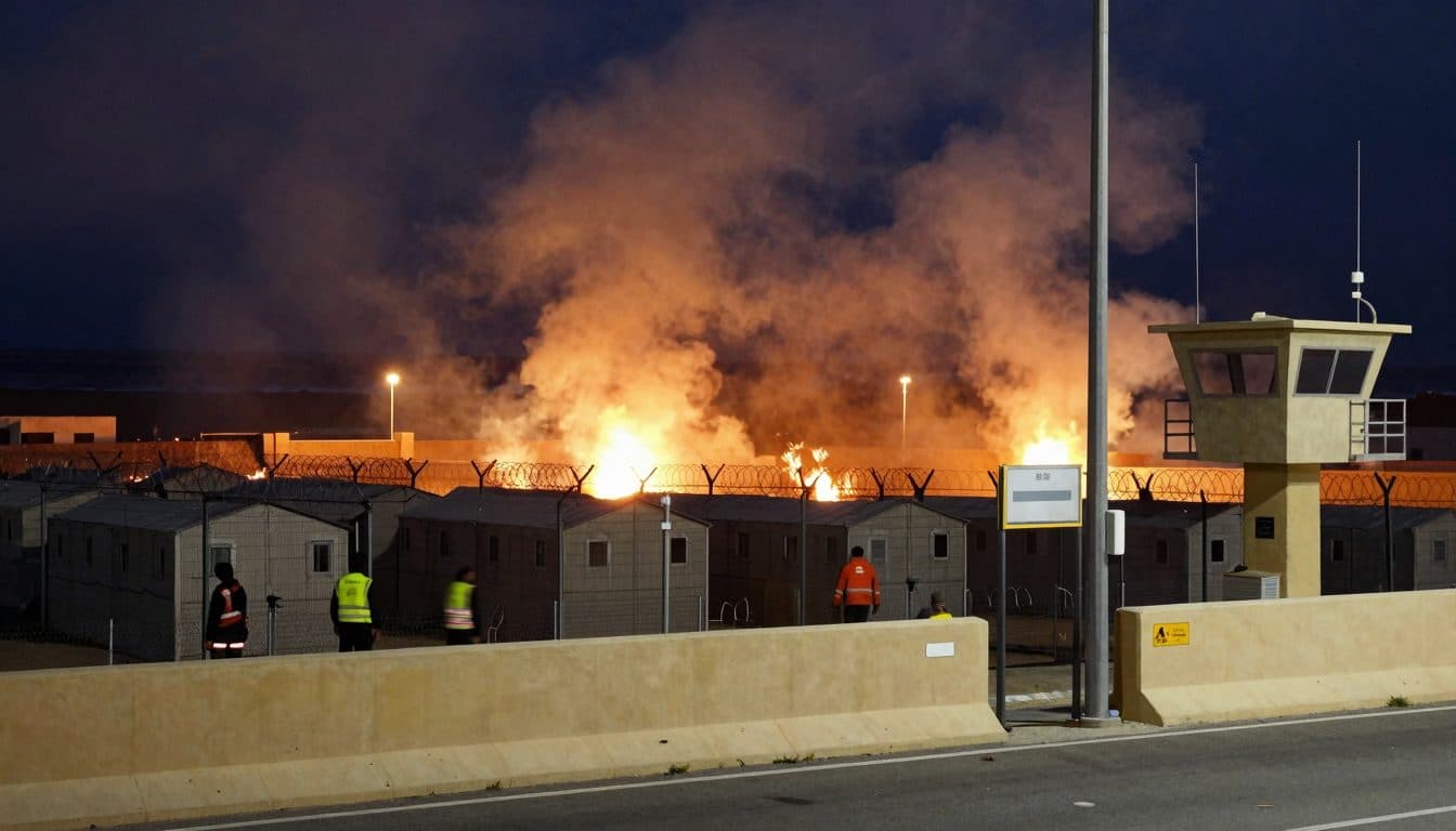 Ceuta: Feuer im Migrantenlager – Robles bestätigt CNI-Warnung