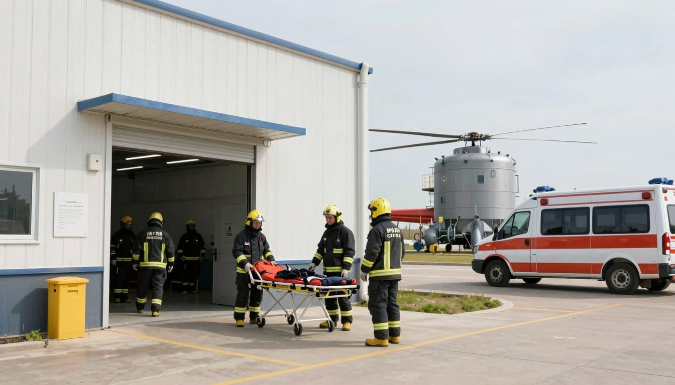 Schwerer Arbeitsunfall im Heizwerk Seefeld: 42-Jähriger wird von Aschetrog eingeklemmt