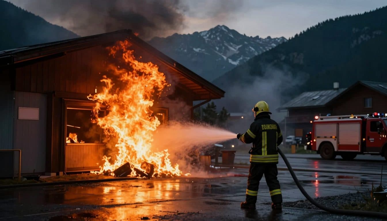 Großbrand in Matrei in Osttirol: 170 Feuerwehrleute im Einsatz