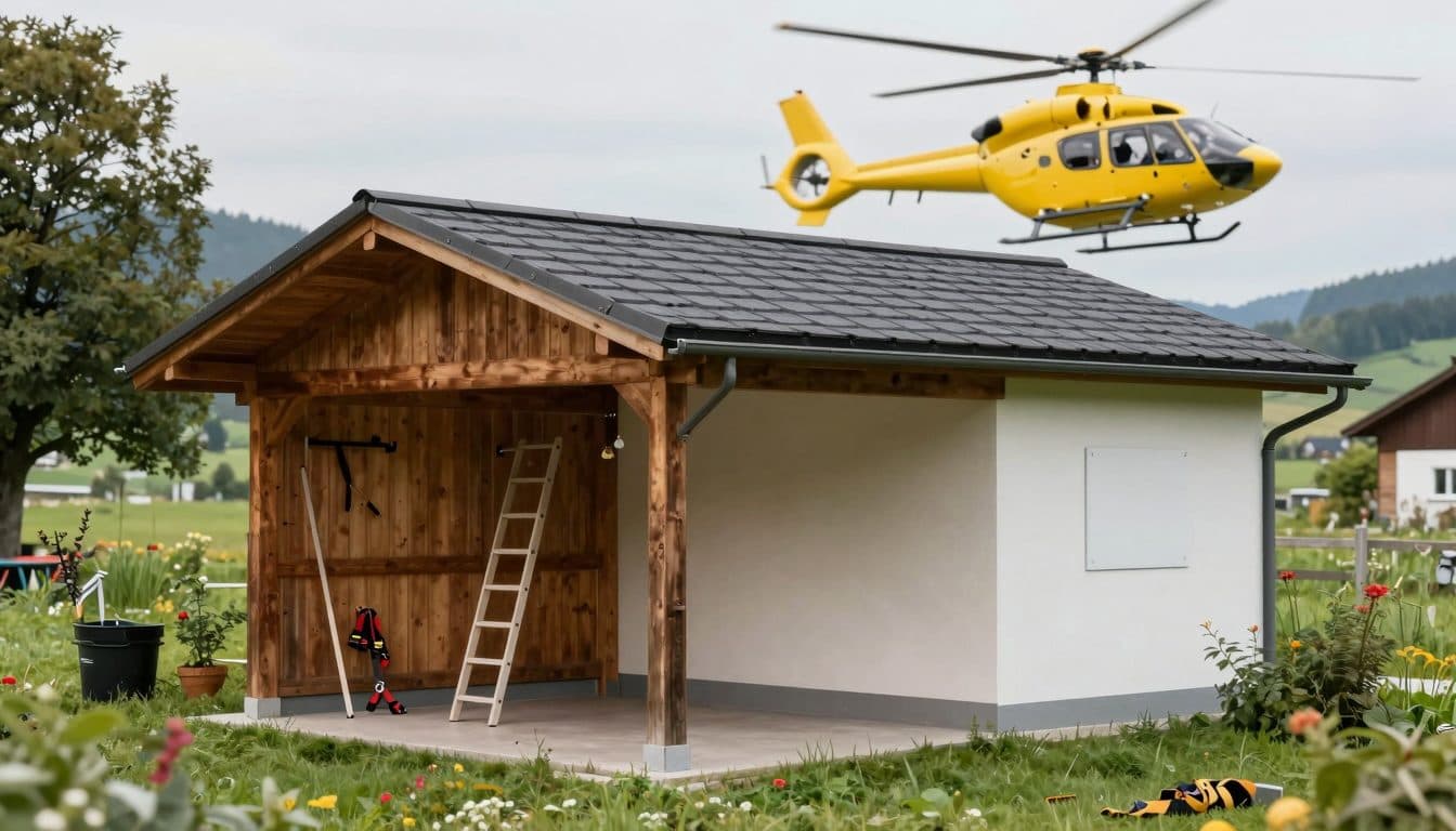 61-Jähriger stürzt in Weißkirchen vom Carport-Dach und wird schwer verletzt