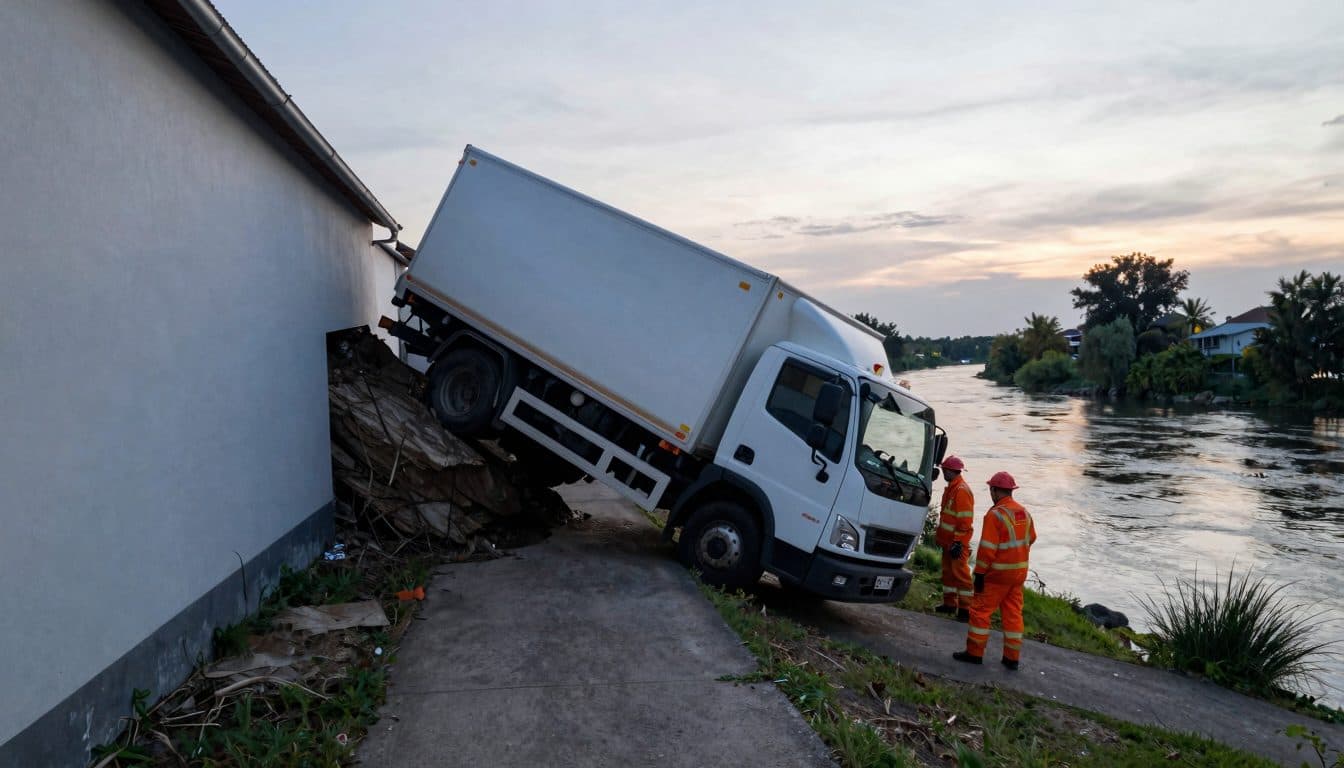 Navi lotst Milch-Lkw in Tirol auf Radweg: 62-Jähriger rutscht in Böschung