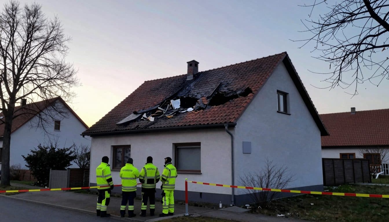 Kleinflugzeug stürzt in Wohnhaus in Ganderkesee – zwei Insassen tot