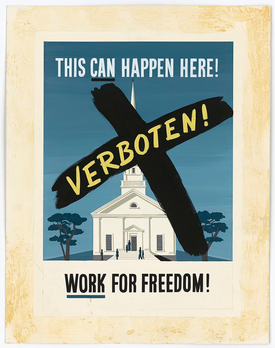 <div class="fn">
This can happen here! Verboten! Work for Freedom!</div>