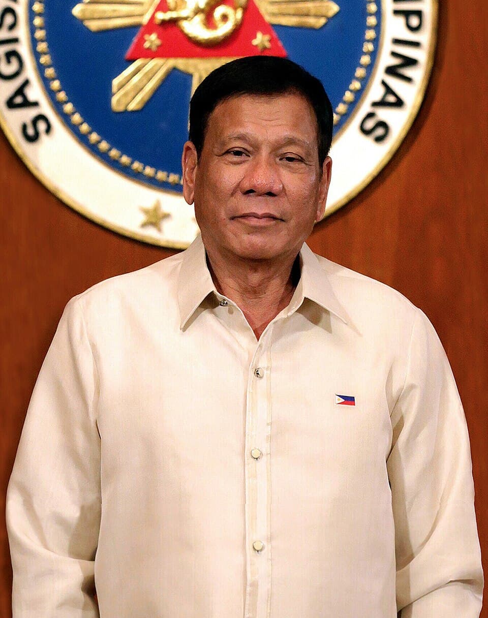 President Rodrigo Duterte portrait (half-body crop)